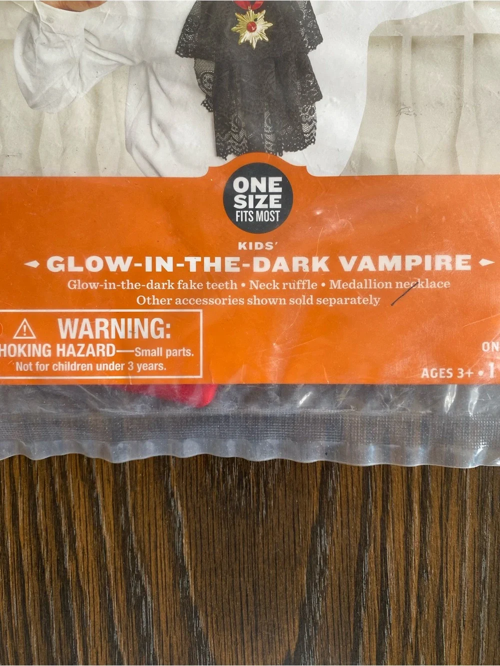 New Hyde & Eek! Kids Halloween Glow in the Dark Vampire Costume - Picture 3 of 4